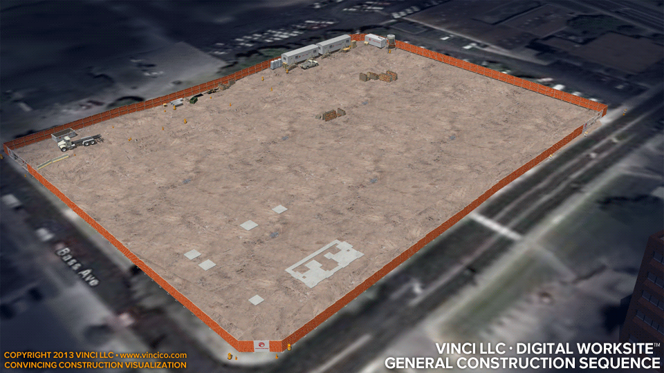 4d Worksite Schedule Detail Concrete Parking Garage