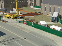 construction jobsite trailer